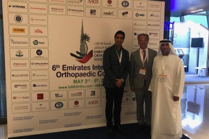 Dokter Lagast als gast spreker  op "6th Emirates International Orthopaedic Congress” In Dubai van 3-5 mei 2018.