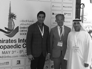 Dokter Lagast als gast spreker  op "6th Emirates International Orthopaedic Congress” In Dubai van 3-5 mei 2018.